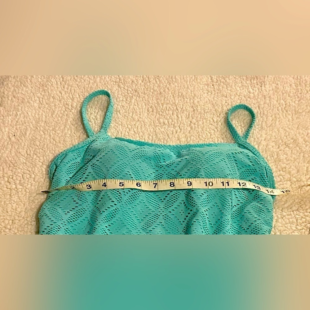 Catalina Women’s One Piece Swimsuit Teal Laser Cut size XL ( 16-18) - Picture 6 of 12
